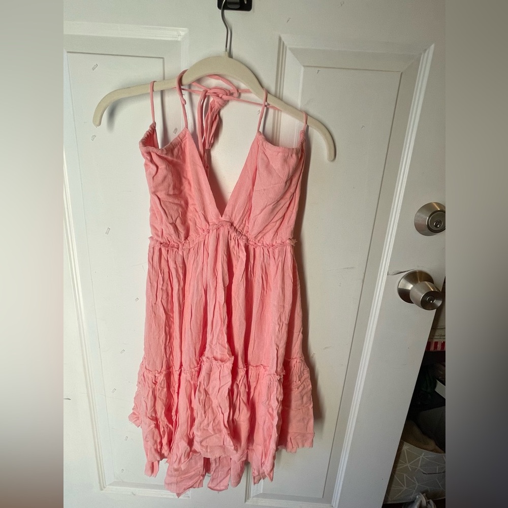 Halter Blush Runway Ocean dress
